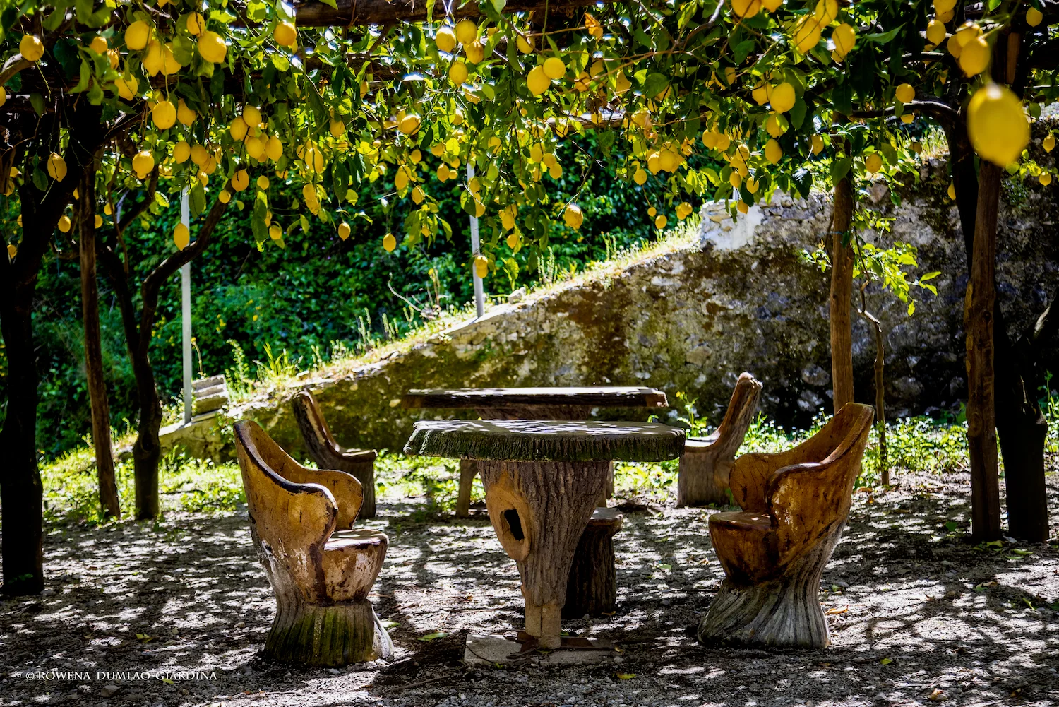 Pergola méditerranéenne, ambiance cinéma italien